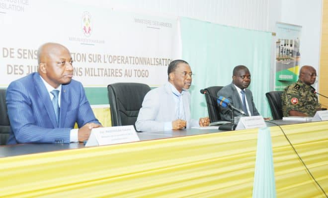 La première activité des juridictions militaires lancée – Togo-Presse