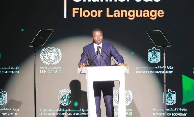 Le chef de l’Etat Faure Gnassingbé partage sa vision d’un Etat stratège au sommet des leaders mondiaux sur l’investissement à Abu Dhabi 