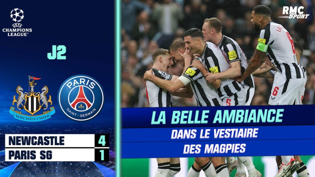 Newcastle 4-1 PSG : La belle ambiance dans le vestiaire des Magpies