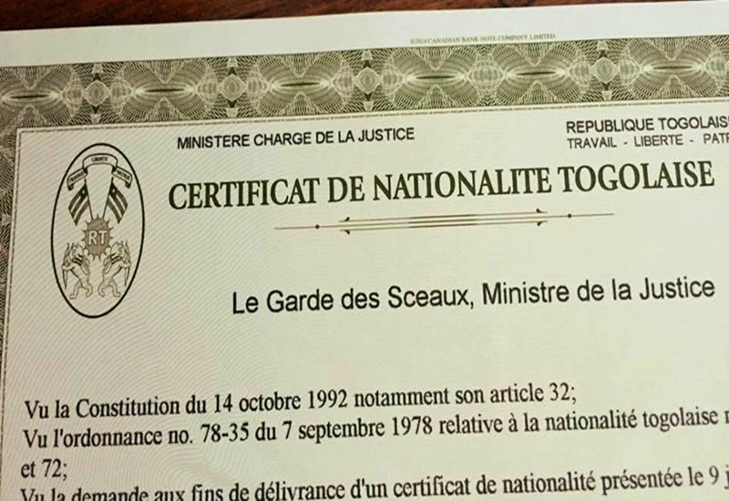 Opération foraine d’établissement de certificats de nationalité à l’Université de Lomé